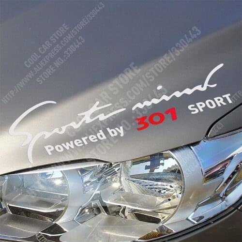 Sports Mind Car Covers Reflective Car Stickers Decal Car Styling For peugeot 301 Reflective Material car accessories