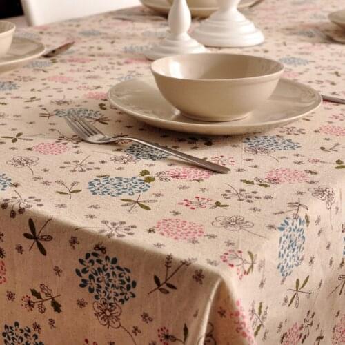 Free shipping Kapok linen tablecloths pastoral European American tea table cloth tablecloths