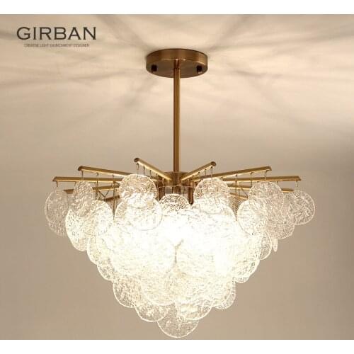 Girban Brand Luxury Crystal Chandelier Living Room Lamp lustres de cristal indoor Lights LED E14Crystal Pendants and Chandeliers