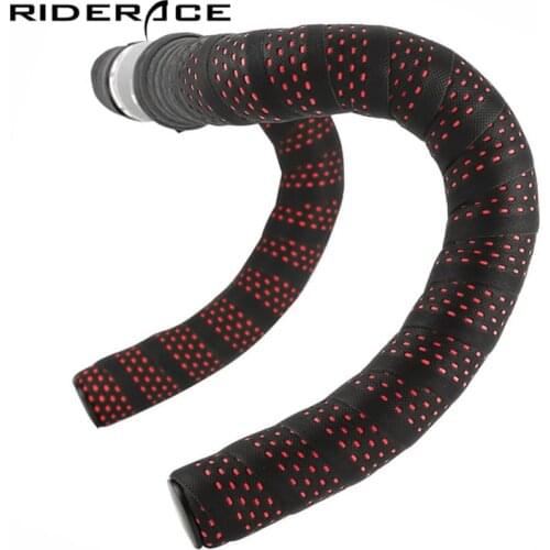 Road Bike Handlebar Tape Cork EVA PU Bicycle Handle Bar Tapes Soft Professional Cycling Damping Anti-Vibration Wrap Fixing Strap
