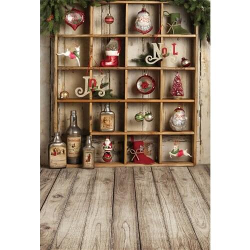 Yeele Photocall Photography Christmas Backdrop Wood Board Shelf Baby Portrait Background For Photo Studio Photographic Photozone