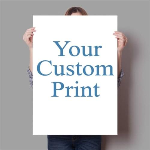 Personalized Gift Custom Poster Canvas Wall Art Gift with Your Photo Painting Decoration Picture for Living Room Any Size Print