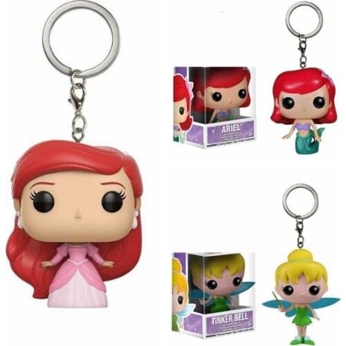 Funko Pop Pocket Princess Keychain Action Figure Toys Tinker Bell Action Figure Toy