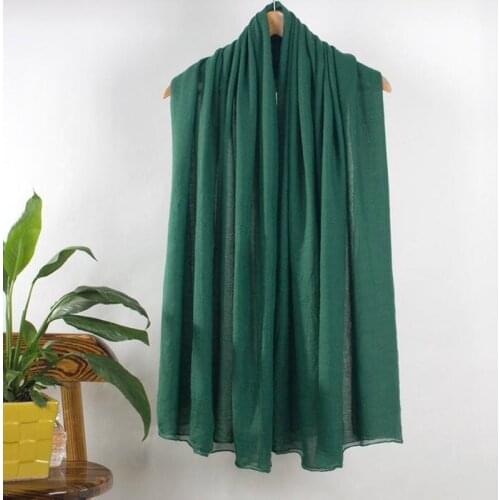 Hot Sale Red Lady Cotton Scarves Shawls Women Solid Color Hijab Cape Stylish Brand Tippet Long Warm Muffler Chal 011101