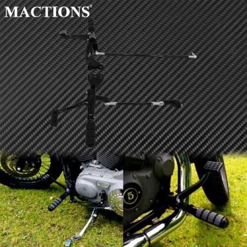 Motorcycle Black Forward Controls Complete Kit Foot Pegs Rest Levers Linkages For Harley Sportster XL883 XL1200 Super Low 04-13