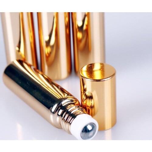 Wholesale 5ML 10ML UV Glass Refillable Roll On Perfume Bottles Small Roller Ball Bottle For Travel