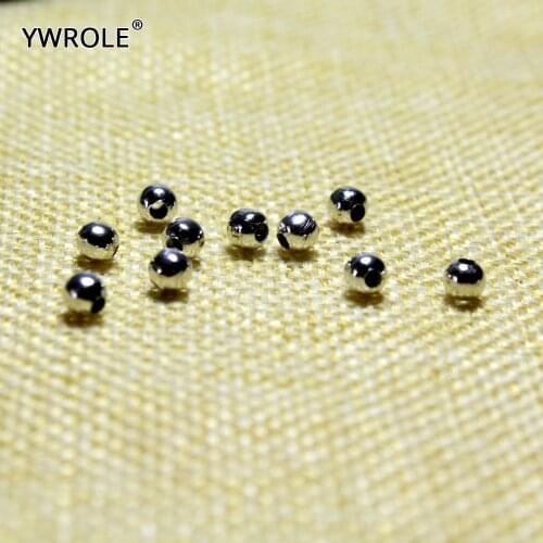 Wholesale 3 mm Metal Silver Plated Round Spacers Beads For Jewelry Making DIY Bracelet Neklace Material Findings 500PCS/LOT