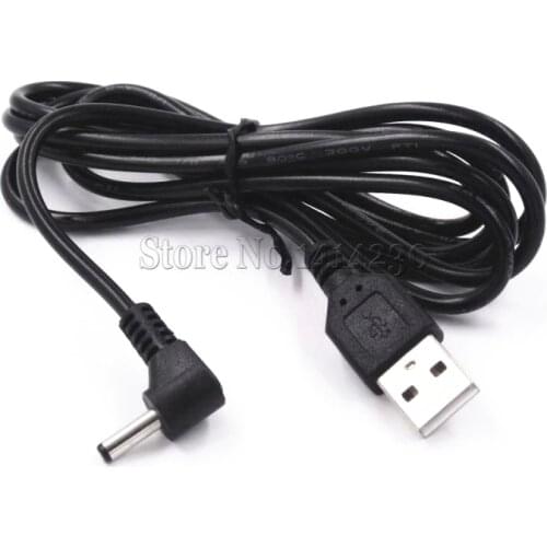 Type A Male USB Turn to DC Power Male Plug Jack Adapter 90 Degree Male 3.5mm x 1.35mm Power Converter Cable Cord USB to 3.5*1.35