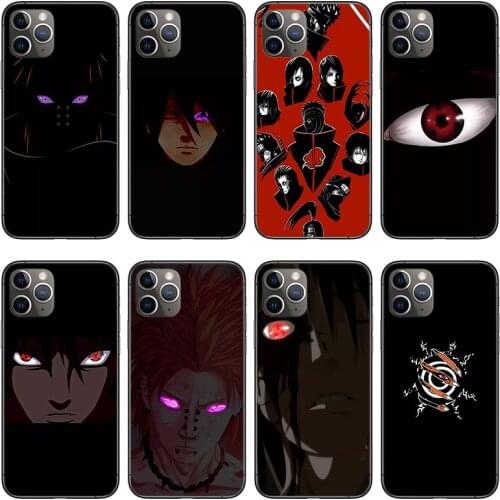 Anime Ninjutsu Phone Case For iPhone 11 12 Pro Max X XS XR Xs Max Mini 6 6s 7 8 Plus black Silicone Case