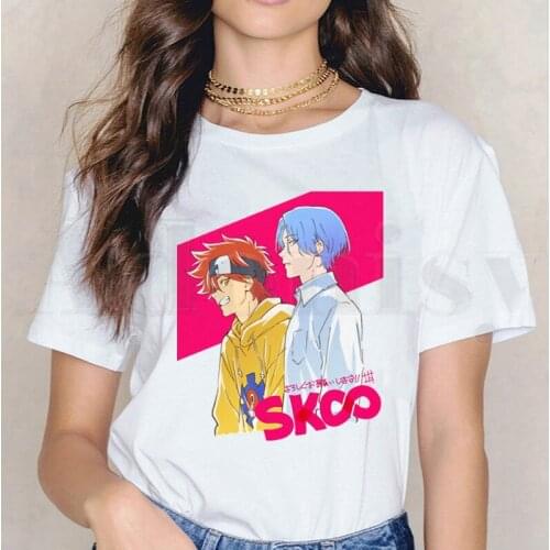 SK8 The Infinity Skate Skateboard Boys Anime Short Sleeve Female Tops Tees Harajuku Vogue VintageT Shirts Womens T-shirt