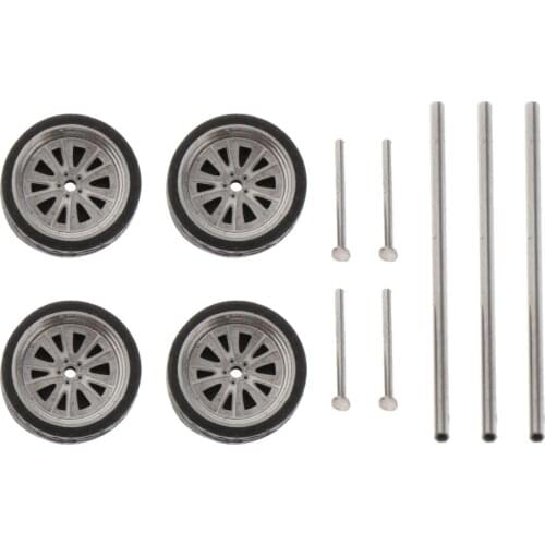 Replacement 1/64 Scale 11mm Wheel Tires Tyre Kit for Vehicles DIY