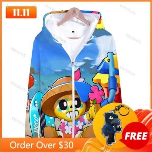 8 To 19 Years Kids Sweatshirt Browlings Cartoon Tops Teen Clothes POCO Shelly Browlers 3D Printed Hoodie Boys Girls