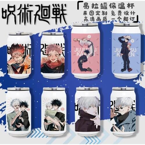 Anime Jujutsu Kaisen Stainless Steel Thermos Cup Cosplay Vacuum Cup Toy Gifts 350ml