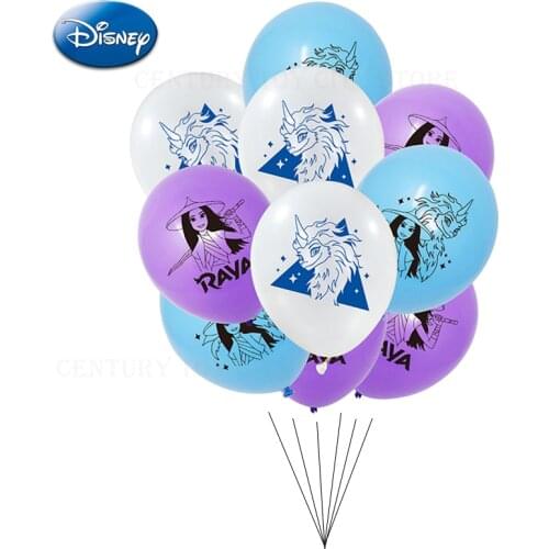 Disney Raya and The Last Dragon Balloons Set Decoration Accesoires for Birthday Party Girls Boys Pastel Air Balloons Toys Gift