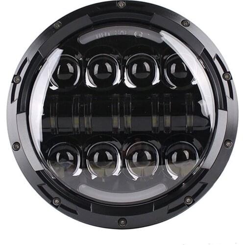 7inch H4 Led Motorcycle Headlight for Harley with Halo Angel Eye DRL Light For Harley Touring Softail Dyna Universal 7" Headlamp