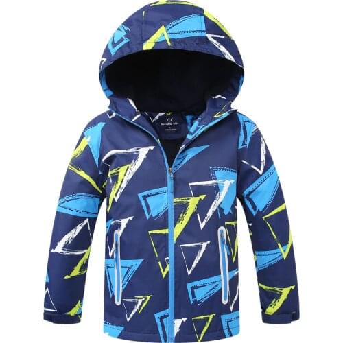 Children Hooded Jacket 2020 Spring Autumn Waterproof Windproof Kids Polar Fleece Sporty Outerwear Coat For Boys 3-12 Y Wear
