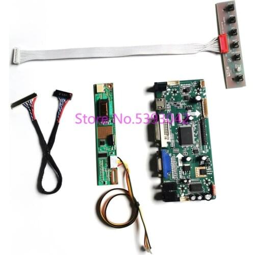 For B154EW02 V.0/V.1/V.2/V.3 Inverter 1280*800 15.4" LVDS 30Pin 1CCFL VGA+DVI M.NT68676 LCD display controller card DIY kit