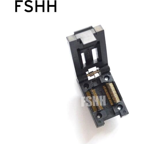 FP-48-0.635 IC test socke Clamshell SSOP48 socket Pitch=0.635mm Width=10mm/15mm