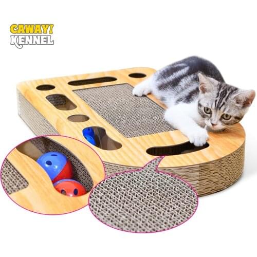 CAWAYI KENNEL Pet Cat Paper Scraper Board Kitten Scratching Post For Cats Scratcher rascador gato drapak dla kota grattoir chat