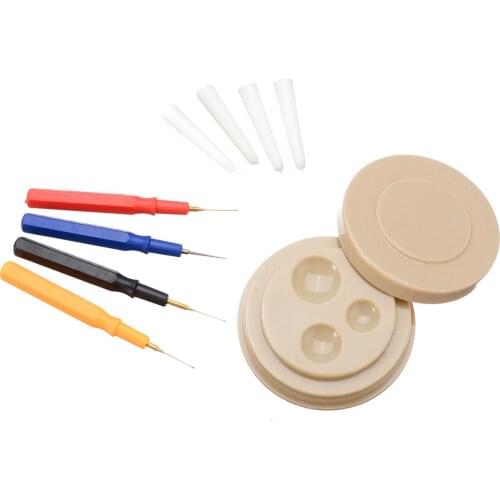 4Pcs Oiler Pen Needle Oil Cup Oil Pen Assortment Watch Tool Kit Watch Clock Repair Tool Kit For Watchmakers