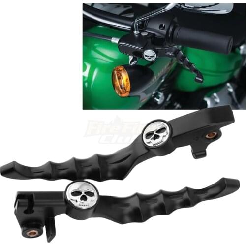 Motorcycle Skull Hand Levers Brake Clutch Lever For Yamaha VStar Drag Star XVS 400/650 XVS 1100 1999-2009 08 07 06 05 04 03 02