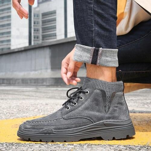 Flat top man fashion sneaker for sports Sneaker sneakers hot sport Casual sale shoes hightop causal leather 2020 mens leisure