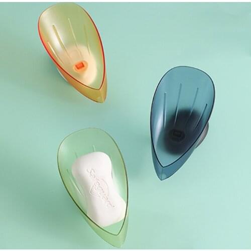 Bathroom Flower Bird Soap Dish Soap Holder Suction Cup Wall-Mounted Perforation-free Drain Rack Household Soap Storage