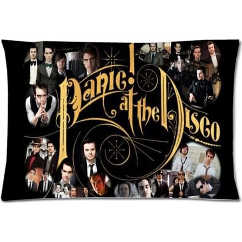 Panic at the disco Two Side Pillow Cover Decorative Pillow Case Polyester Pillow Slip Rectangle Pillowcase 20*30 Inch