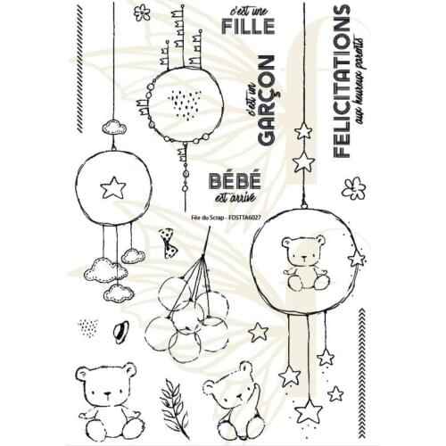 French flower Clear Stamp Transparent seal for DIY scrapbooking/Card Making c601