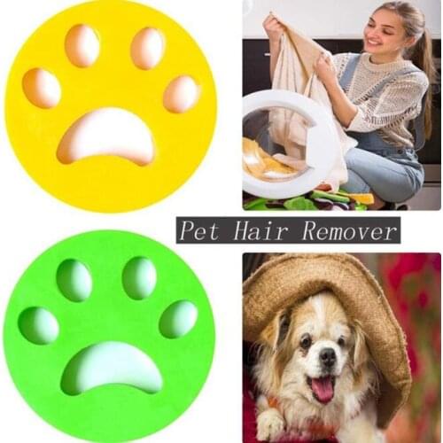 Pet Hair Brush Remover Silicone Brush Sofa Car Washing Machine Reusable Laundry Fur Catcher Cleaning Products Accessories