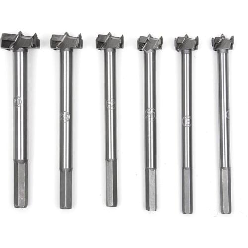 Auger Drilling Hole Saw Cutting Woodworking Kit Opener Triangular Hole Saw Set Drill Bit Wooden Wood Cutter with Round Shank