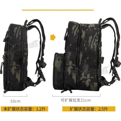 2.5L Molle Tactical Outdoor Military Backpack Shoulder Bag Variable Capacity