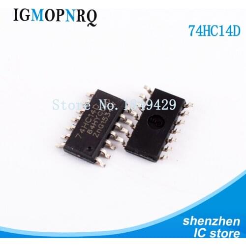 20PCS/LOT 74HC14D 74HC14 SN74HC14D SOP14 SOP-14 Six Schmitt Trigger Inverter New