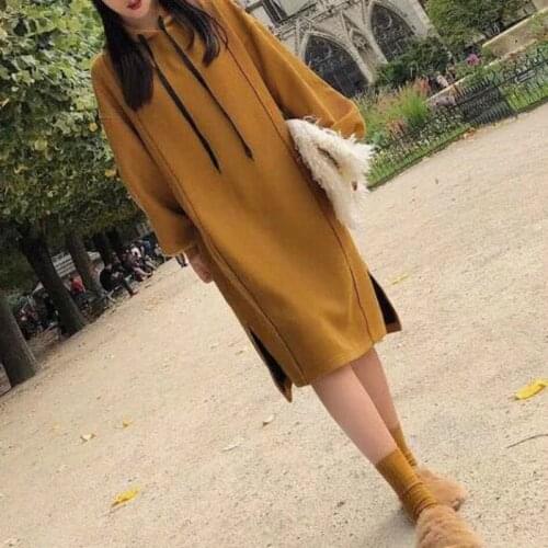 Winter Clothes Maternity Clothing Pregnancy Wear Velvet Hooded Coat Solid Color Pregnant Womens Long Coat Loose Hoodies