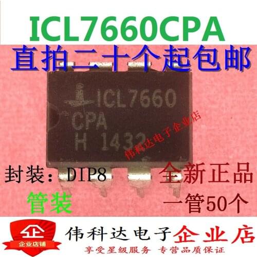 10pcs/lot Direct Plug Icl7660cpa 7660cpa Icl7660cpaz DC-DC Voltage Converter/Regulator for