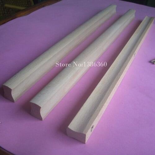 2PCS Square Wooden Kitchen Cabinet Drawer Handles Wardrobe Straight Handles Closet Cabinet Furniture Solid Wood Pulls CP518