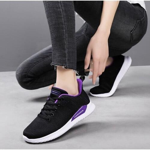 2021 Tennis Shoes Breathable Sneakers Female Casual Comfortable Jogging Shoes Gym Fitness Trainer