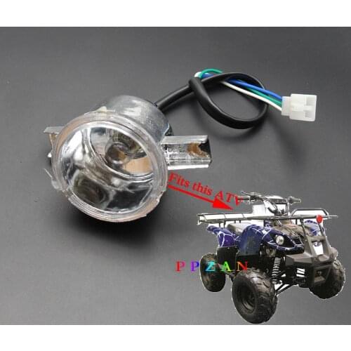 3 WIRES ATV Quad Halogen Headlight Head Light For Coolster 3125R TaoTao High Low Beam PPZAN New