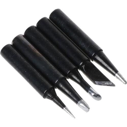 5 Pcs Lead-Free Soldering Solder Iron Tips 900M-T For Hakko 936 SAIKE 909D 852 936d D0AC