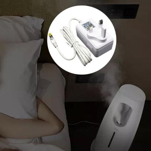UK Plug 24V 0.65A Power Adapter with Indicator Light Home AC Adapter for Aroma Diffuser Humidifier Desk Lamp Cameras D0AB