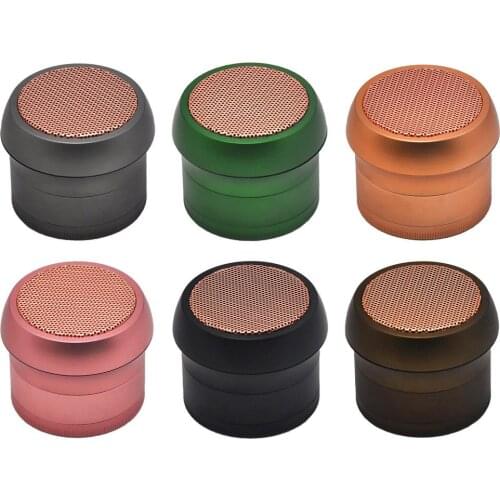 Tobacco accessories mushroom smoke grinder diameter 63mm 4-layer aluminum grinder drum-shaped smoke grinder