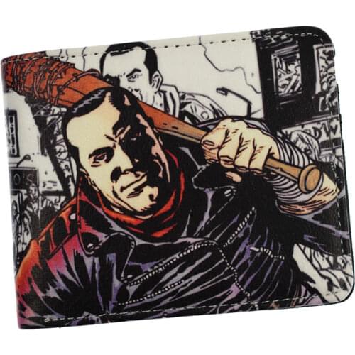 The AMC Movie The Walking Dead Short Wallets with Card Holder Photo Holder Men and Women Cool Purse