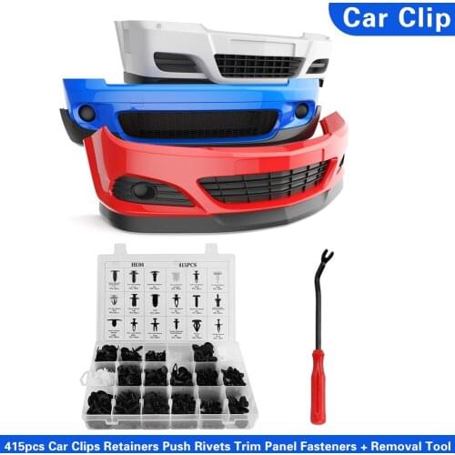 Assorted Car Rivets Push Type Retainer + Remover Easily Installation Door Trim Panel Fasteners Personal Car Elements