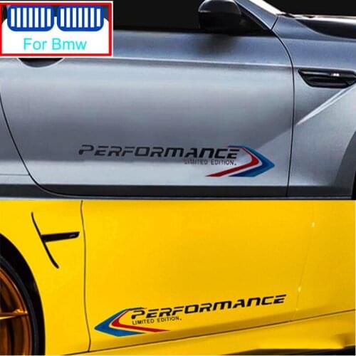 2pcs Car M Performance Rearview Mirror Bumper Sticker For Bmw E90 E39 E46 E91 F30 G20 E60 F11 F10 F07 G30 E53 Series 1 2 4 6 7