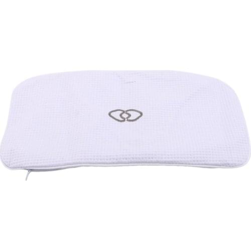 White With Suction Cup Inflatable Bathroom Bath Pillow Non-Slip Bathtub Spa Pillow Neck Massage Cushion