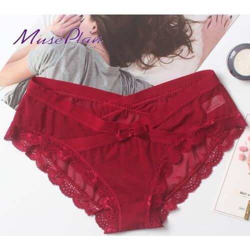 Free Shipping seamless womens sexy lace lady panties seamless cotton briefs Plus Size girl underwear