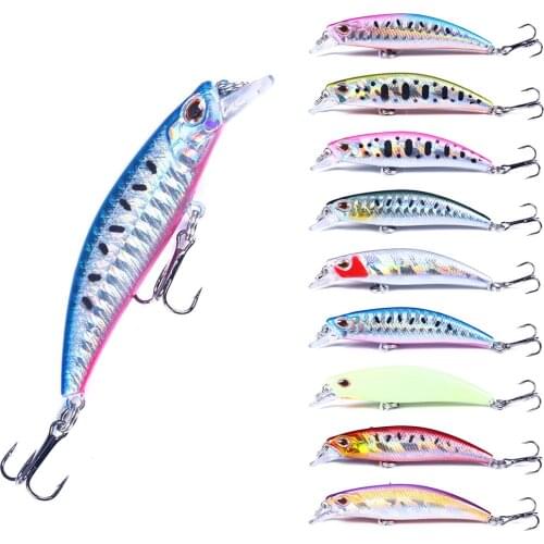6.8cm 6.5g Sinking Minnow Long Shot fishing lure high quality Professional Depth 0.8-1.5m