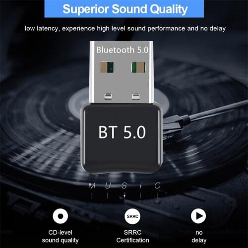 BT5.0 Bluetooth USB Adapter Receiver Wireless Audio Dongle For PC Computer Mini Music Bluethooth Transmitter
