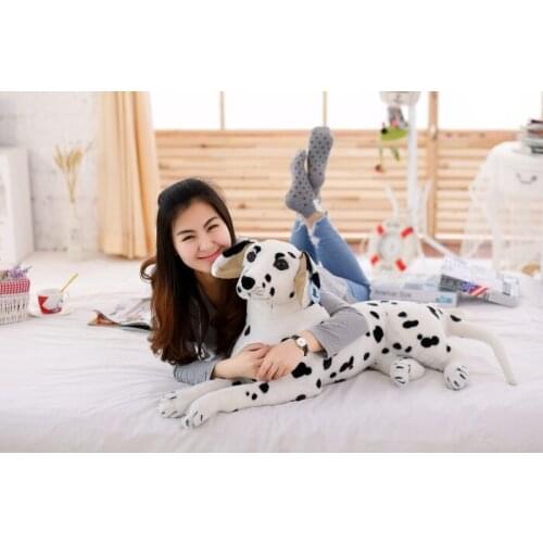 Big lovely simulaiton spots dog toy plush lying spot dog doll gift about 70cm 1841
