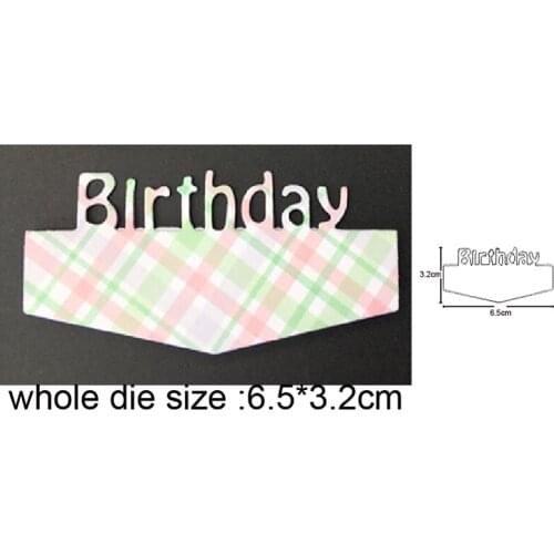 Birthday Frame Metal Cutting Dies stamp and dies Stencils DIY Scrapbooking dies Album Cards Making Embossing Die Cuts Craft dies